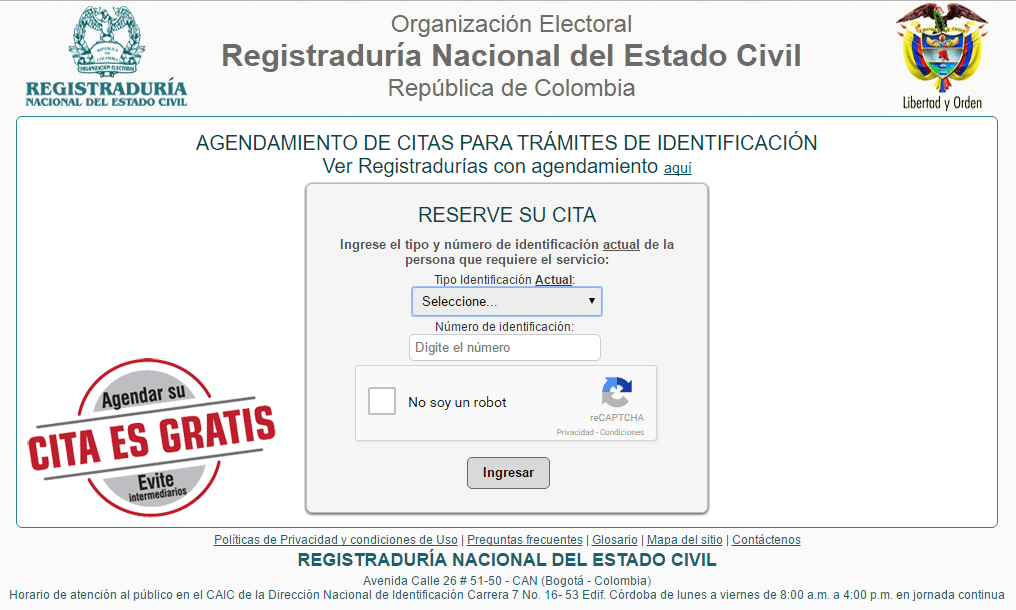 Citas Online Registraduria 165391
